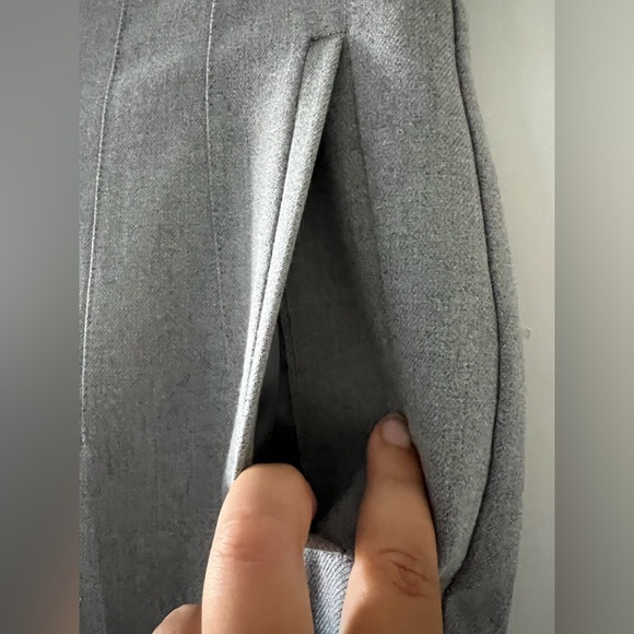 Zara High Waist Grey Trousers - Picture 6 of 8